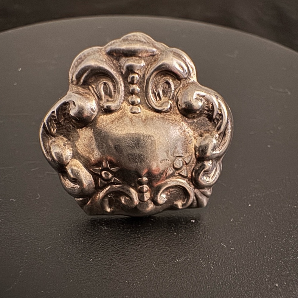 925 Sterling Silver Boho Statement Ring - image 1